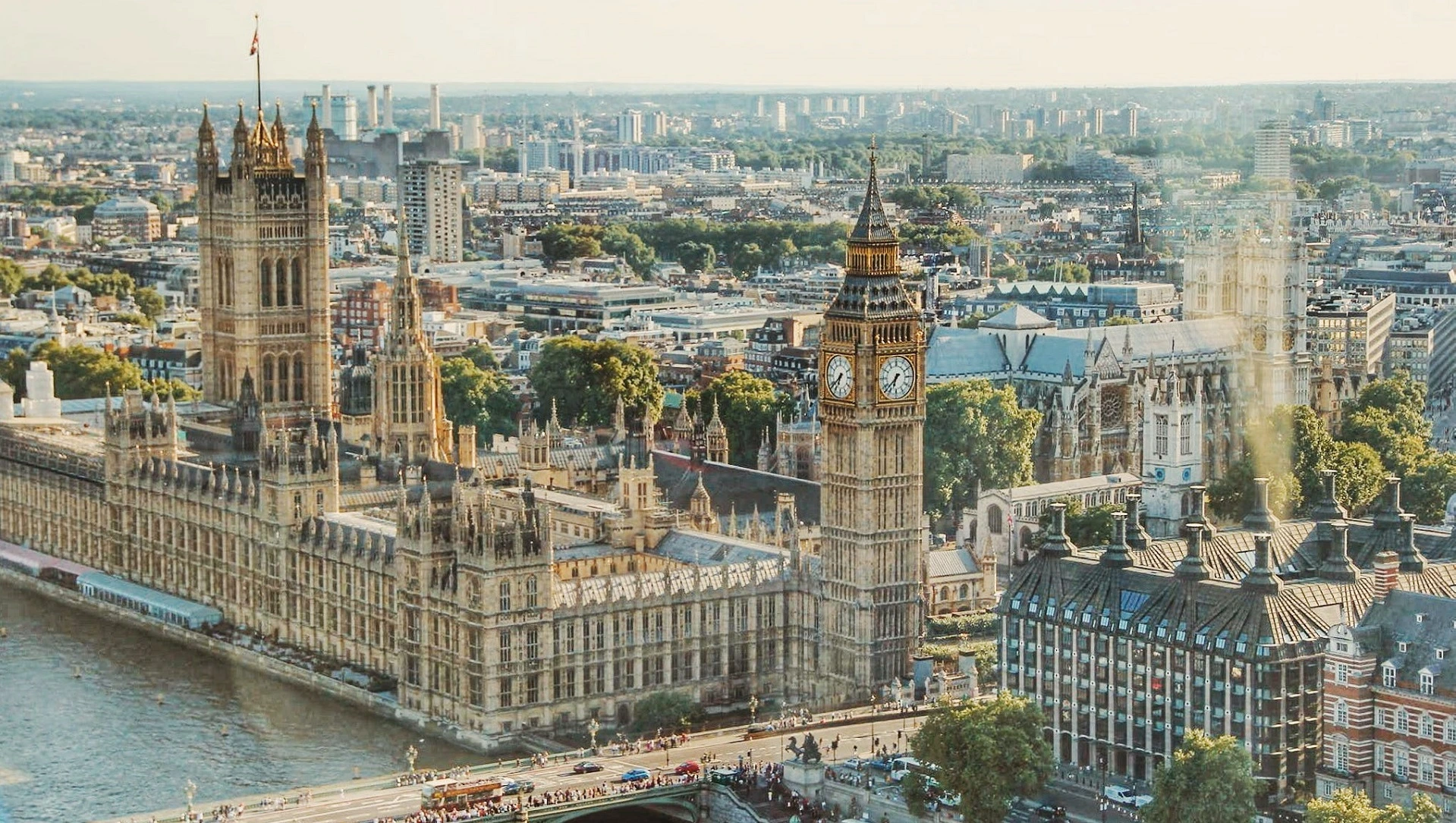 Blick auf London