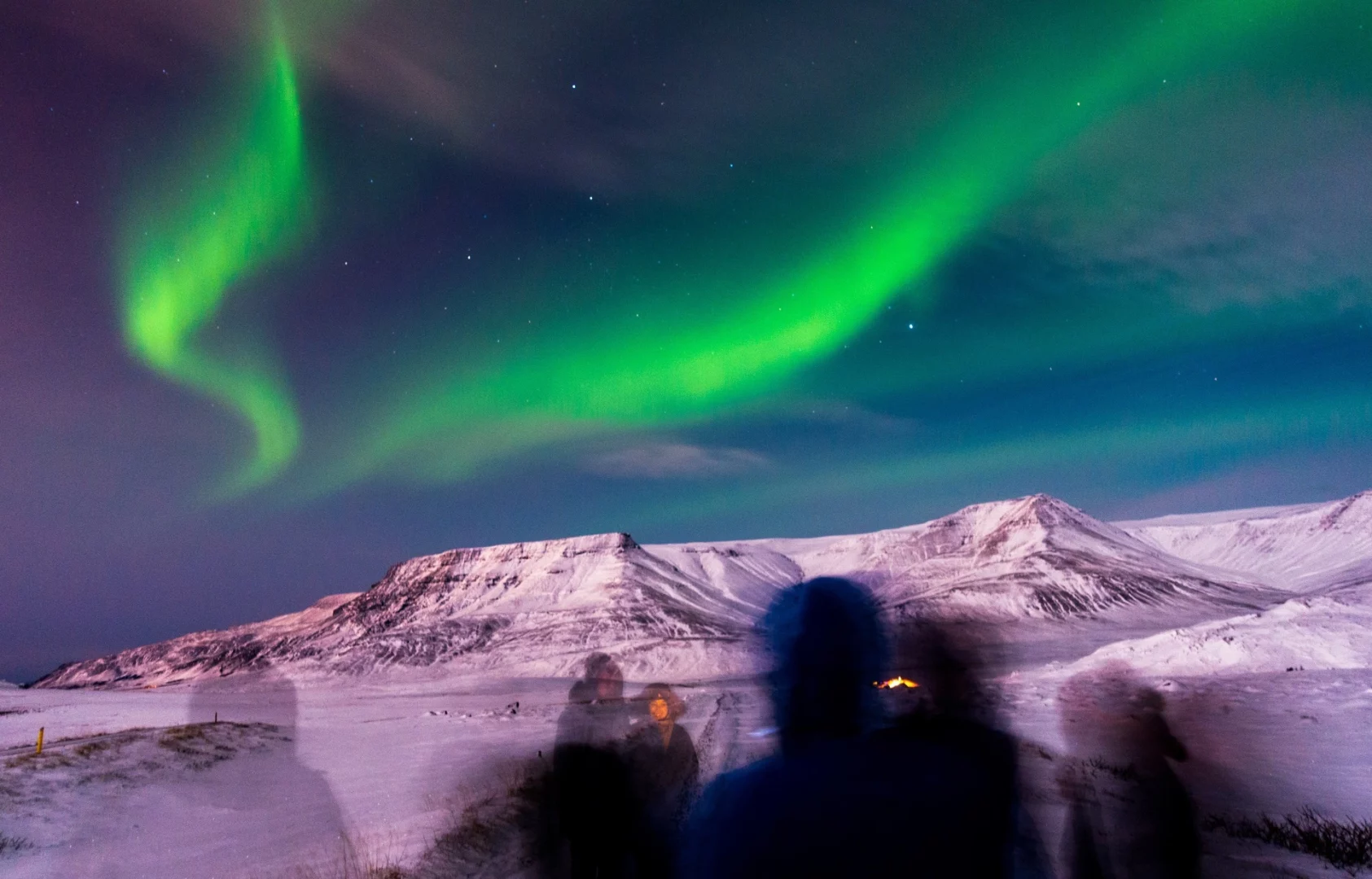 Polarlichter am Himmel