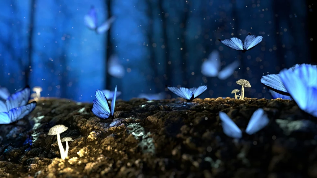 Der Blaue Schmetterling