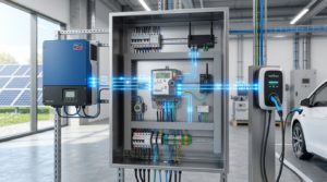 Technik eines Smart Meters in Verbindung mit einem intelligenten Stromnetz