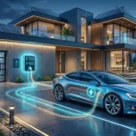 Ein E-Auto fungiert als mobiler Stromspeicher für ein modernes Haus - Bidirektionales Laden