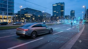 Sensoren erkennen das Umfeld des Autos in Echtzeit
