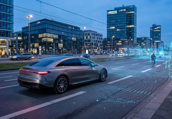 Sensoren erkennen das Umfeld des Autos in Echtzeit