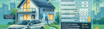 Bidirektionales Laden Rechner zur Berechnung der m&ouml;glichen Ersparnis mit einem E-Auto als Stromspeicher